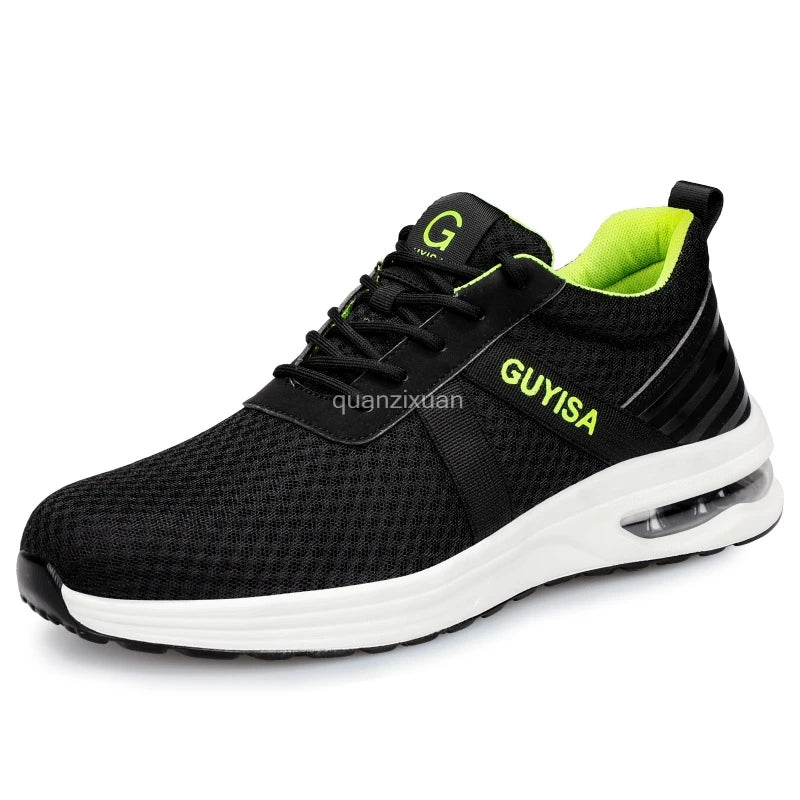 Breathable Men Work Safety Boots Steel Toe Shoes Male Anti-puncture Safety Shoes Indestructible Work Sneakers Security Footwear
