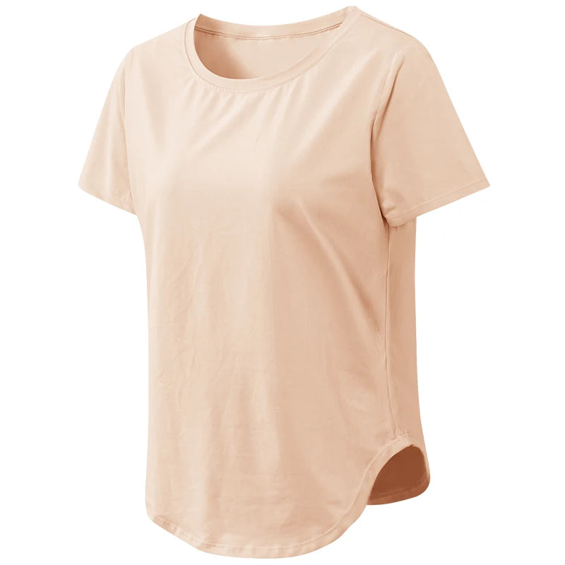 Women’s Loose Yoga Top – Breathable, Quick-Dry T-shirt