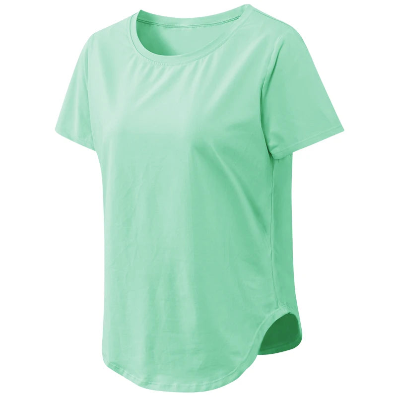 Women’s Loose Yoga Top – Breathable, Quick-Dry T-shirt