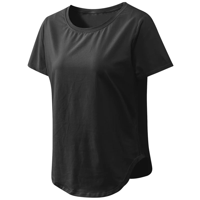 Women’s Loose Yoga Top – Breathable, Quick-Dry T-shirt