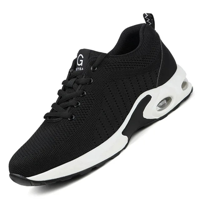 Breathable Men Work Safety Boots Steel Toe Shoes Male Anti-puncture Safety Shoes Indestructible Work Sneakers Security Footwear