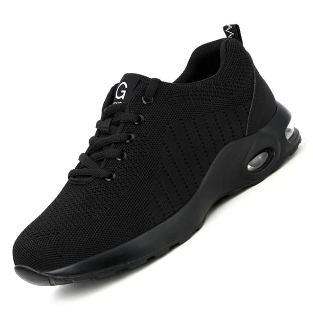 Breathable Men Work Safety Boots Steel Toe Shoes Male Anti-puncture Safety Shoes Indestructible Work Sneakers Security Footwear
