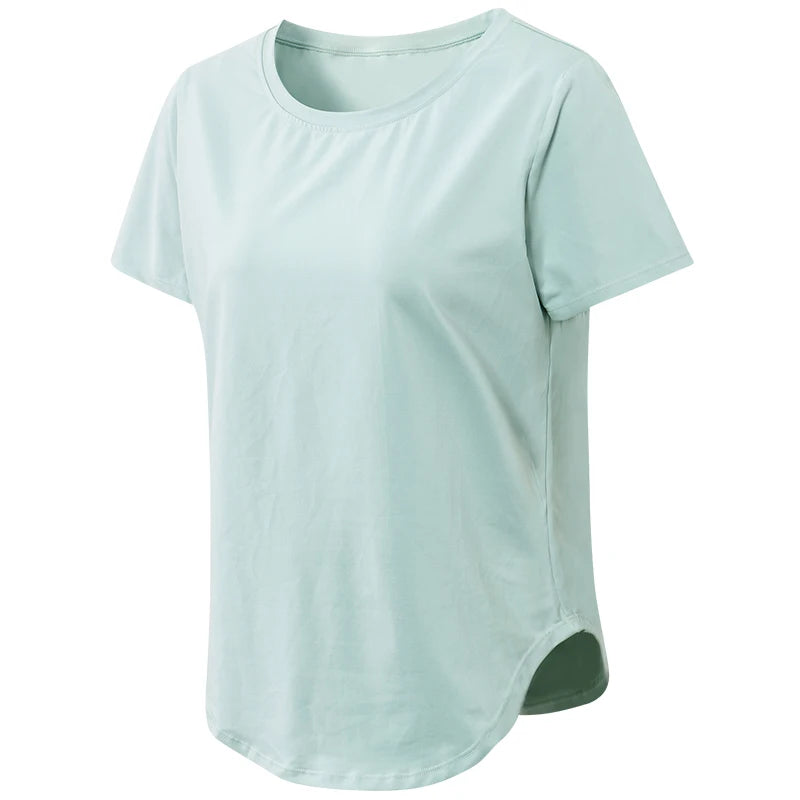 Women’s Loose Yoga Top – Breathable, Quick-Dry T-shirt