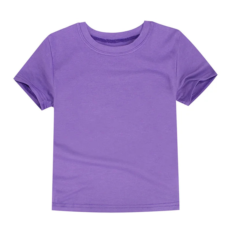 100% Cotton Blank T-Shirt – Soft & Comfy for Kids