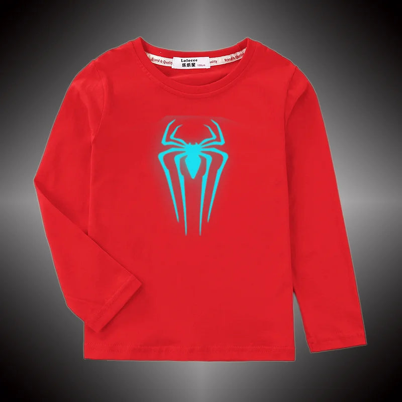Aimi Lakana Kids Lightning Print Long Sleeve Cotton Tee
