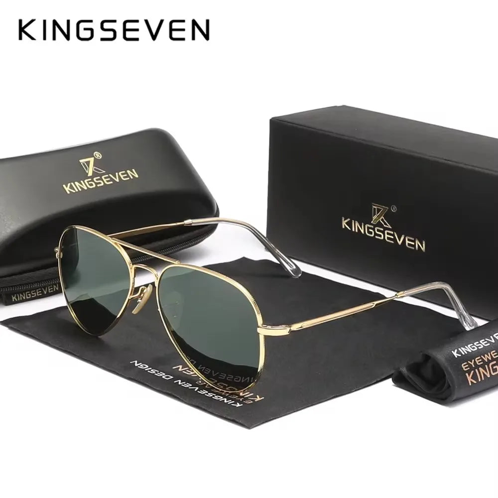 KINGSEVEN Pilot Sunglasses – Polarized UV400 Anti-Glare