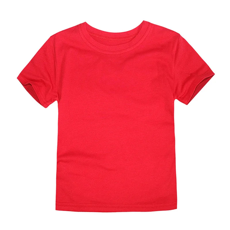 100% Cotton Blank T-Shirt – Soft & Comfy for Kids