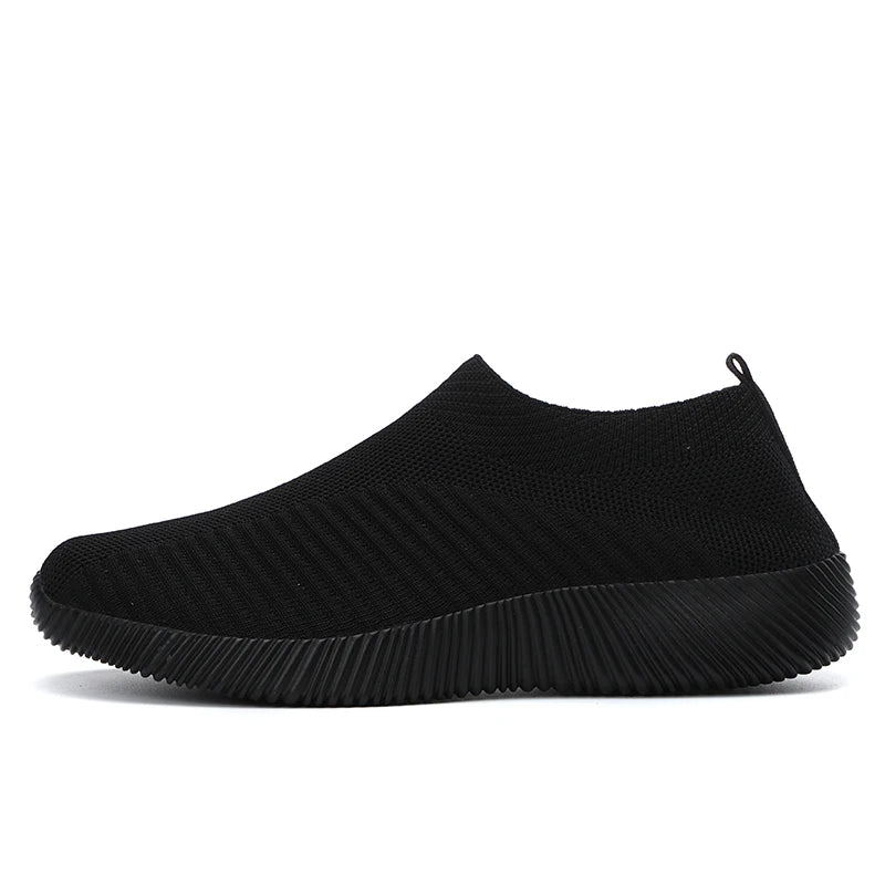Women's Slip-On Mesh Sneakers – Lightweight & Breathable Walking Shoes