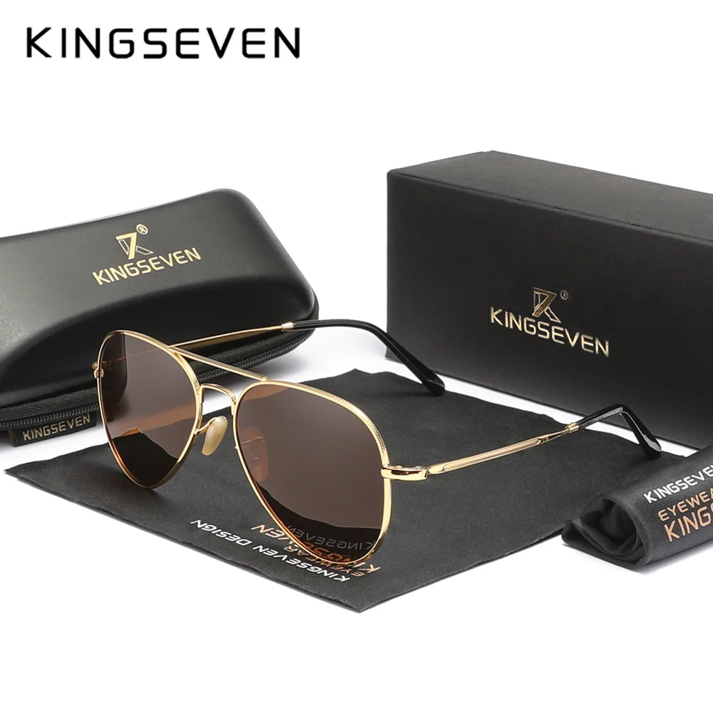 KINGSEVEN Pilot Sunglasses – Polarized UV400 Anti-Glare
