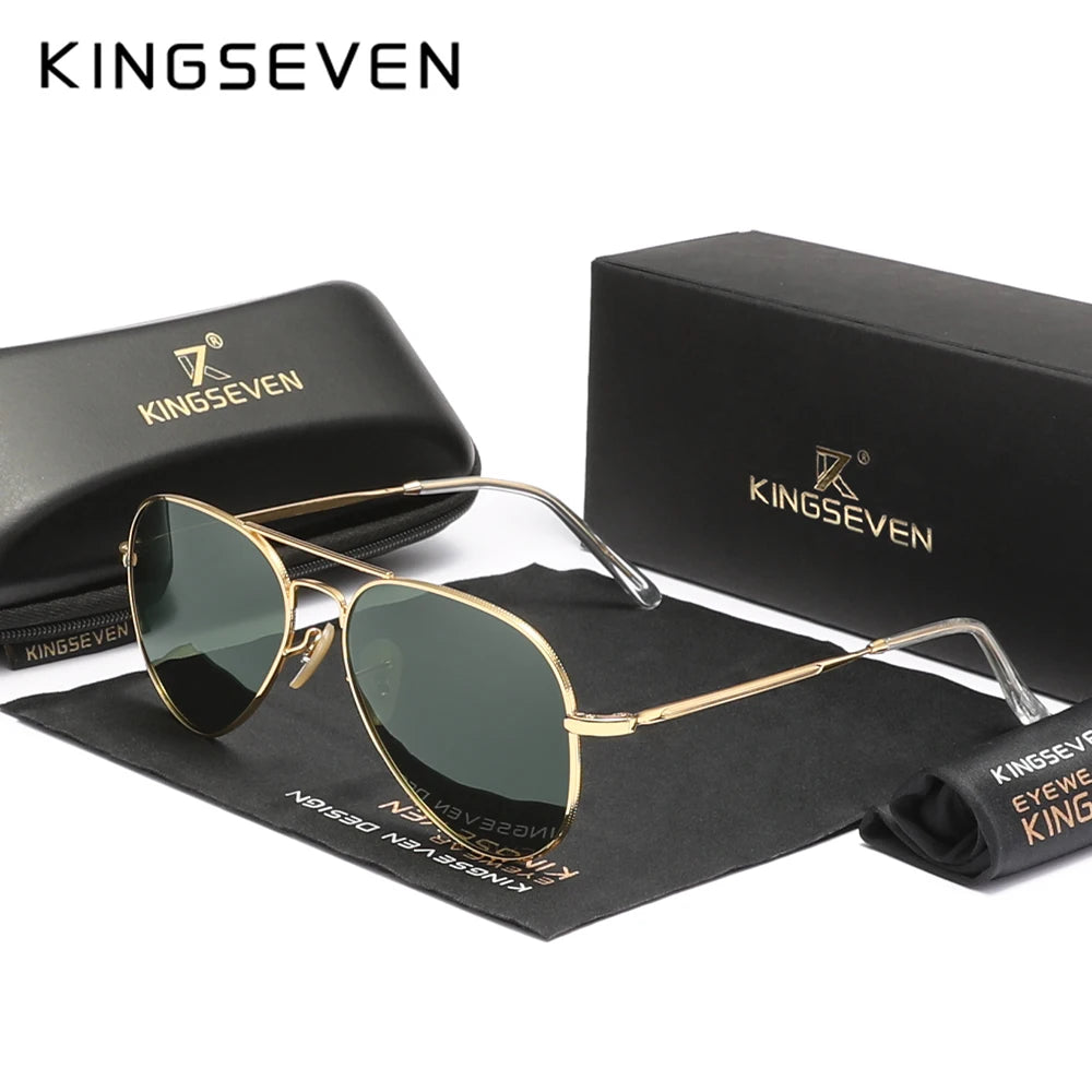 KINGSEVEN Pilot Sunglasses – Polarized UV400 Anti-Glare