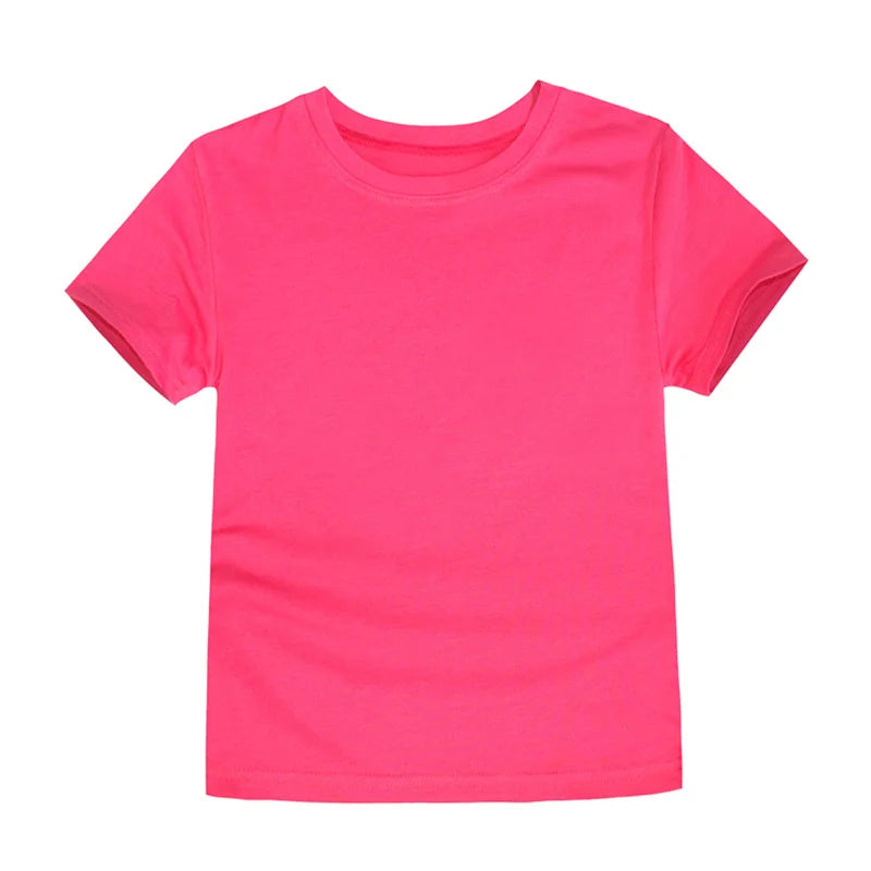 100% Cotton Blank T-Shirt – Soft & Comfy for Kids
