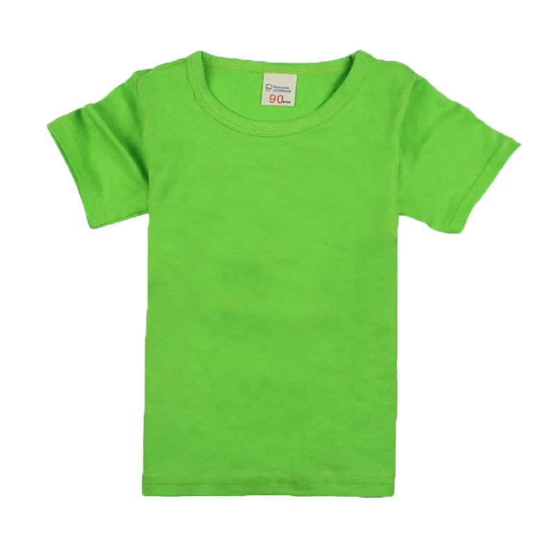 100% Cotton Blank T-Shirt – Soft & Comfy for Kids