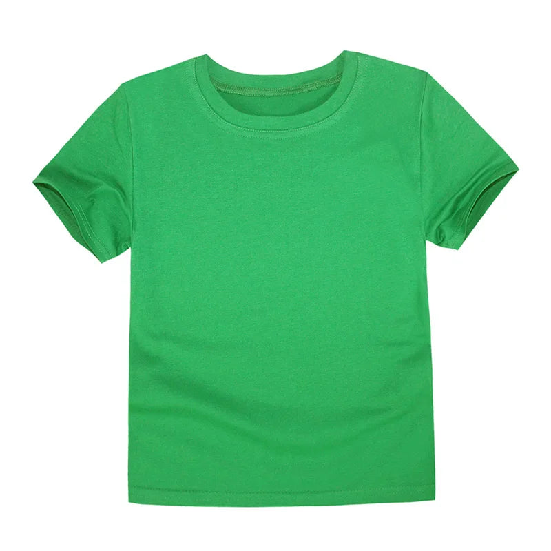100% Cotton Blank T-Shirt – Soft & Comfy for Kids