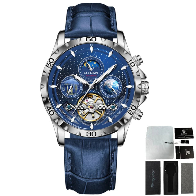 GLENAW Luxury Automatic Watch – Waterproof & Business Style