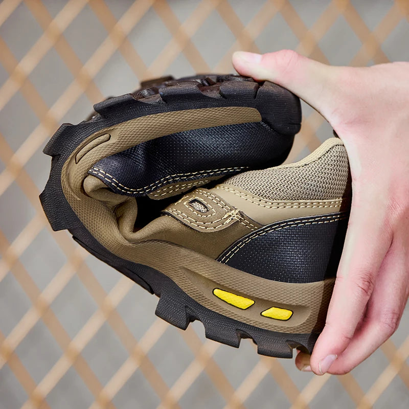New men's safety shoes, puncture resistant work shoes, men's protective shoes, wear-resistant work boots safety boots