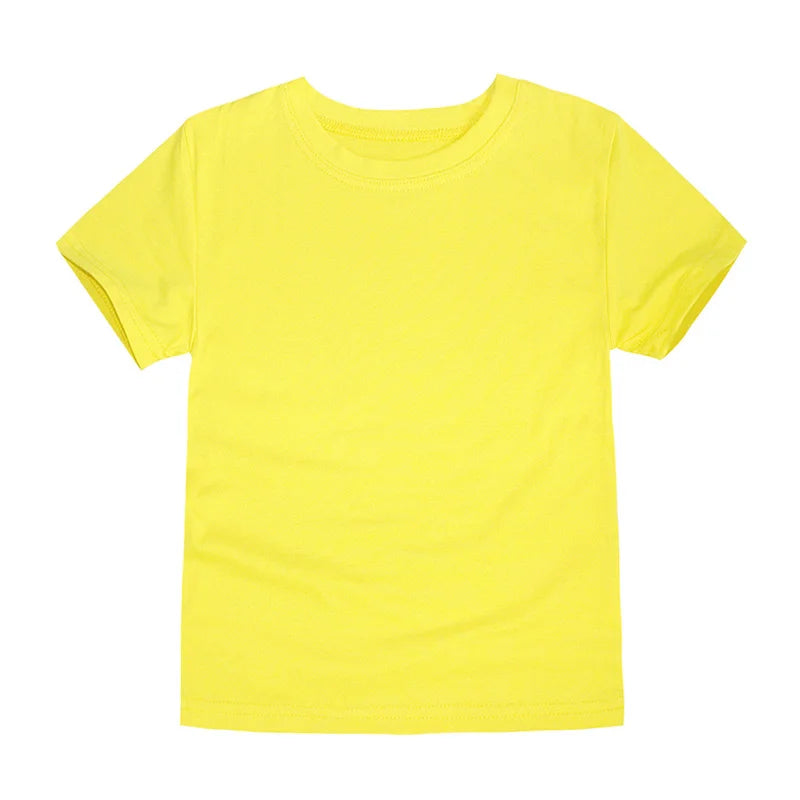 100% Cotton Blank T-Shirt – Soft & Comfy for Kids