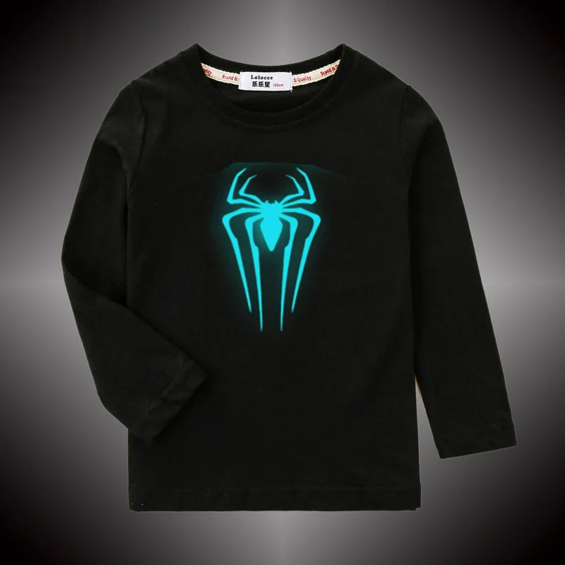 Aimi Lakana Kids Lightning Print Long Sleeve Cotton Tee