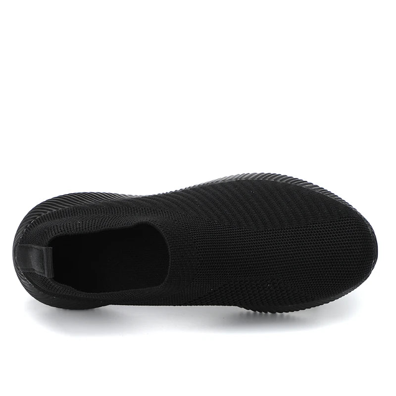 Women's Slip-On Mesh Sneakers – Lightweight & Breathable Walking Shoes