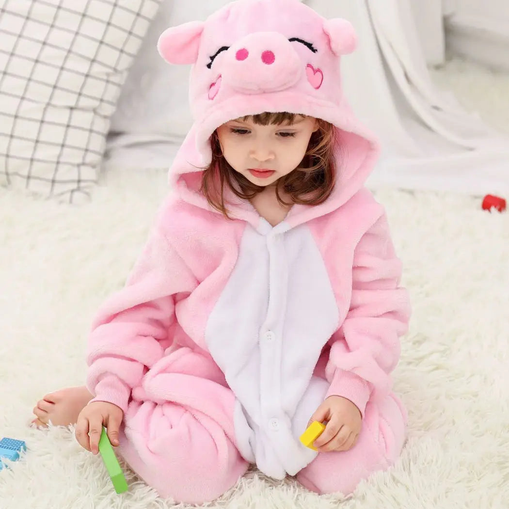 Children Pyjamas Unicorn Onesies Pajamas Animal Kigurumi Wolf Costumes Halloween Cartoon Anime Cosplay Clothes for Kids Jumpsuit