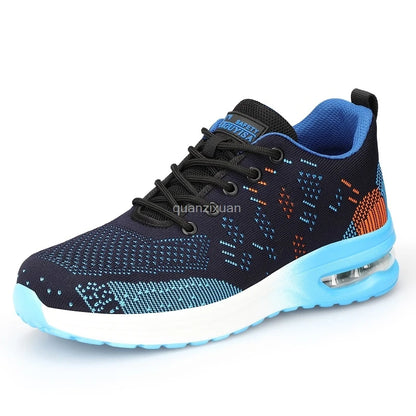 Breathable Men Work Safety Boots Steel Toe Shoes Male Anti-puncture Safety Shoes Indestructible Work Sneakers Security Footwear