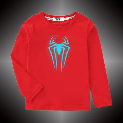 Aimi Lakana Kids Lightning Print Long Sleeve Cotton Tee