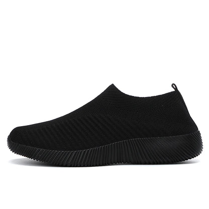 Women's Slip-On Mesh Sneakers – Lightweight & Breathable Walking Shoes