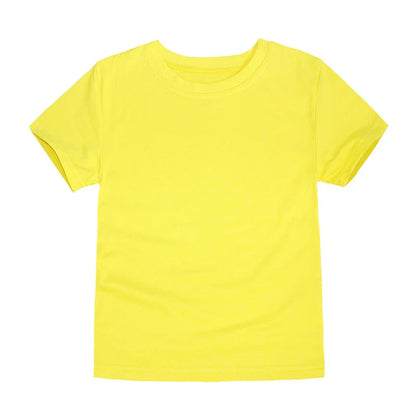 100% Cotton Blank T-Shirt – Soft & Comfy for Kids