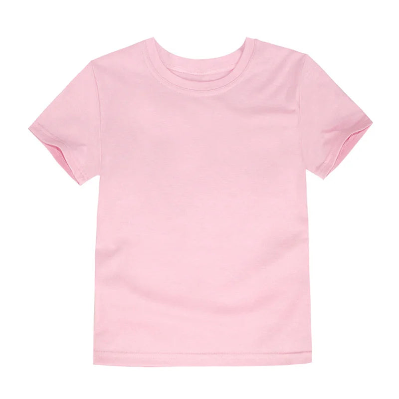 100% Cotton Blank T-Shirt – Soft & Comfy for Kids