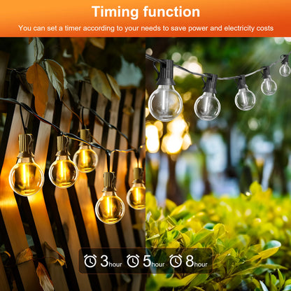 Solar String Lights G40 – 12 meters 31 bulbs
